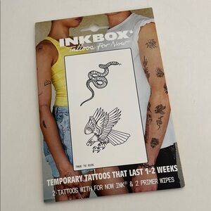 Inkbox Temporary Tattoos - Snake and Eagle Design. Last 1-2 week  Halloween‎